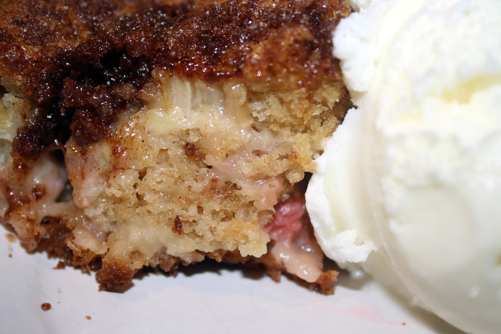 My Dark Cove Pantry Sour CreamRhubarb Breakfast Cake