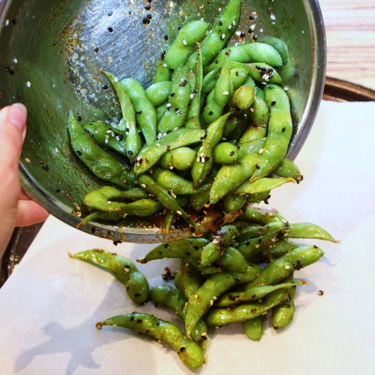Menu Musings of a Modern American Mom Chili Roasted Edamame