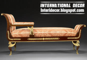 luxury sofa design for bedroom, luxury orange sofa design
