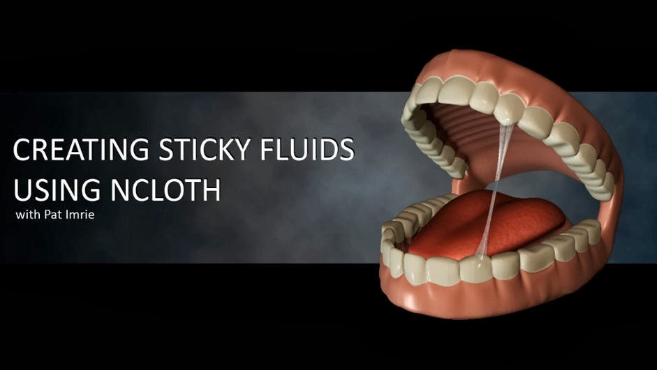 How to create sticky fluids using NCloth CG TUTORIAL