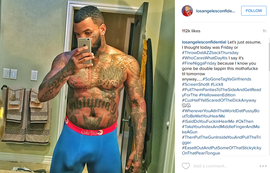 The Game decided to show off his endowments this morning and has everyone h...