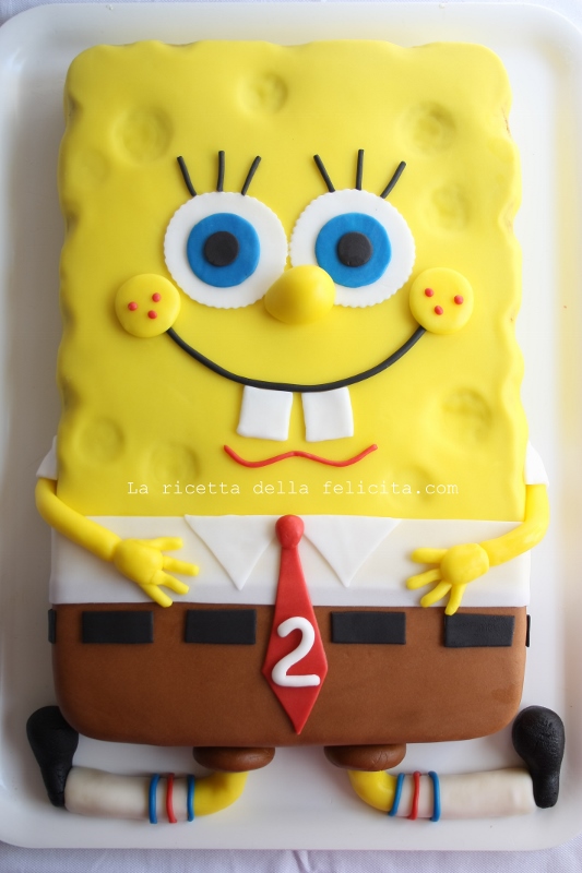 SpongeBob Cake in pasta di zucchero e buone vacanze! La ...