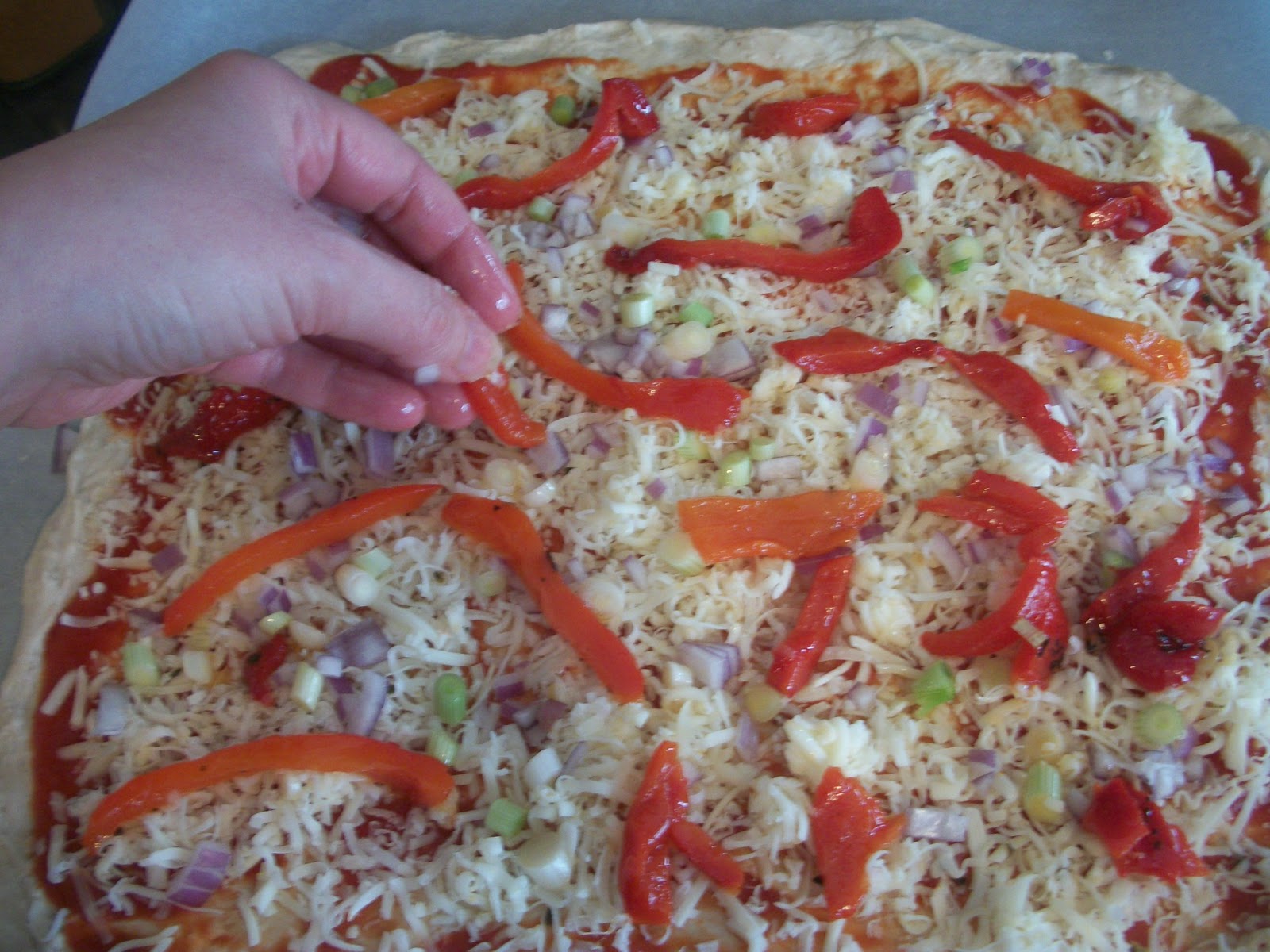 Cook with Sara Cajun Shrimp Pizza