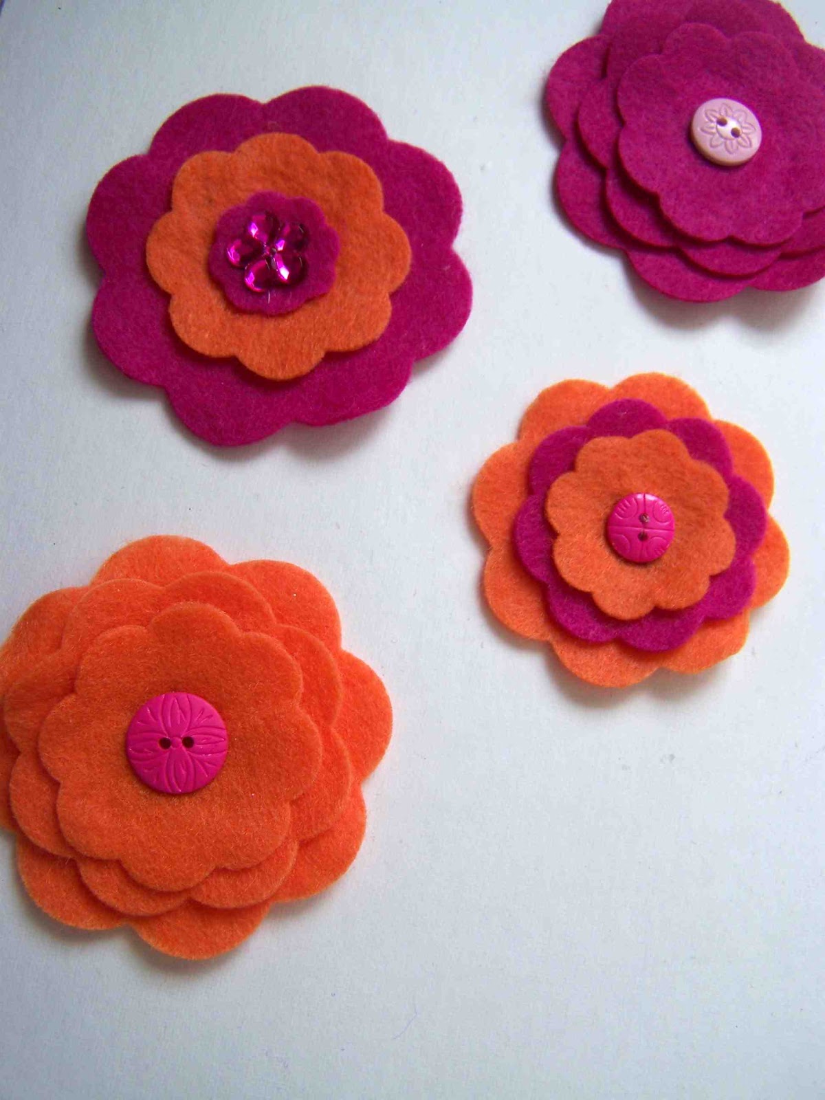 Made by Me. Shared with you. DIY Mother's Day Felt Flower
