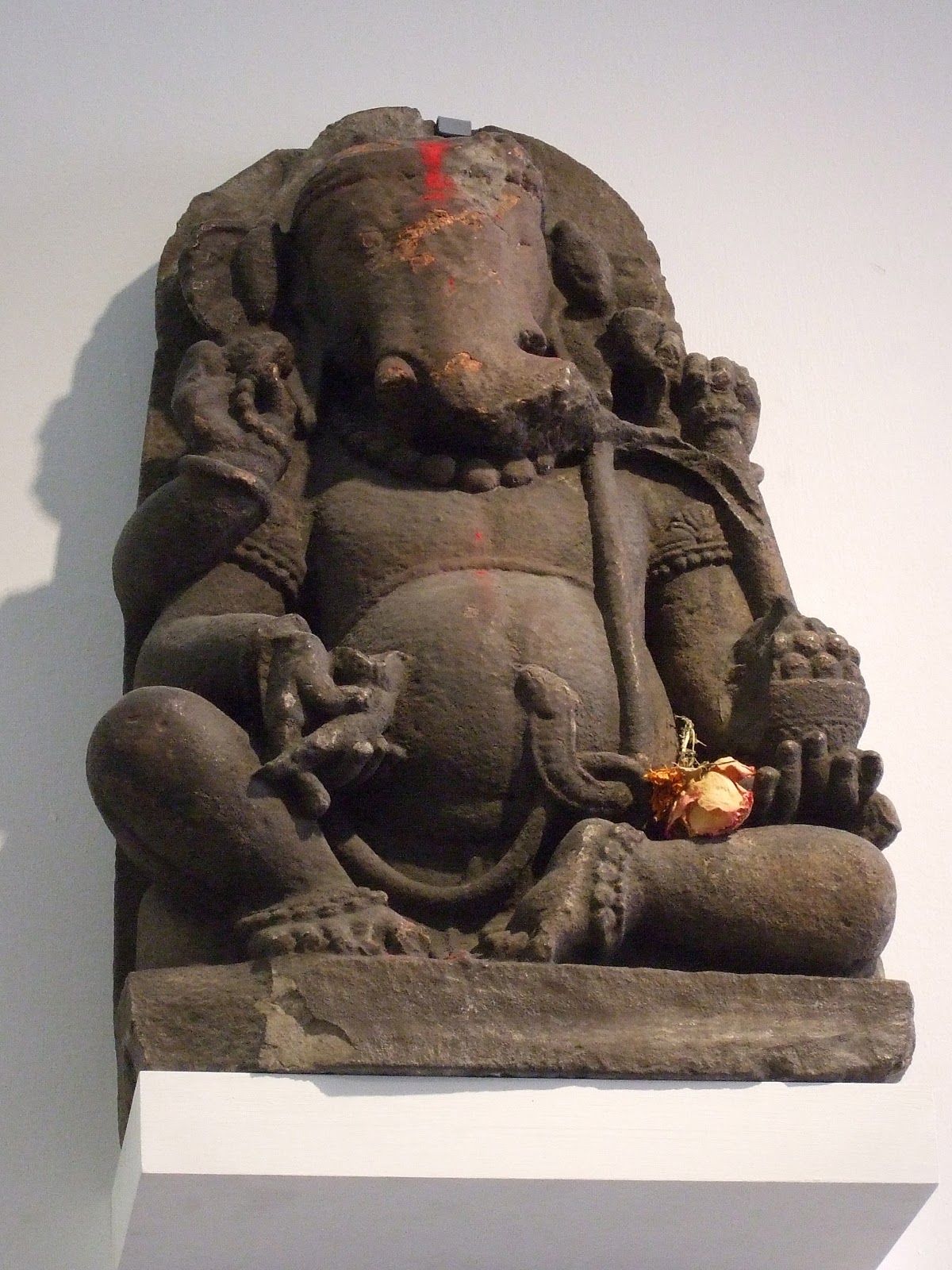 Art in Cambridge Statues of Hindu Gods Durga Puja. A Bengali Festival