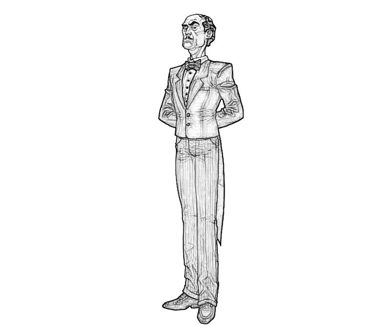 Batman Arkham City Alfred Pennyworth Look How Coloring