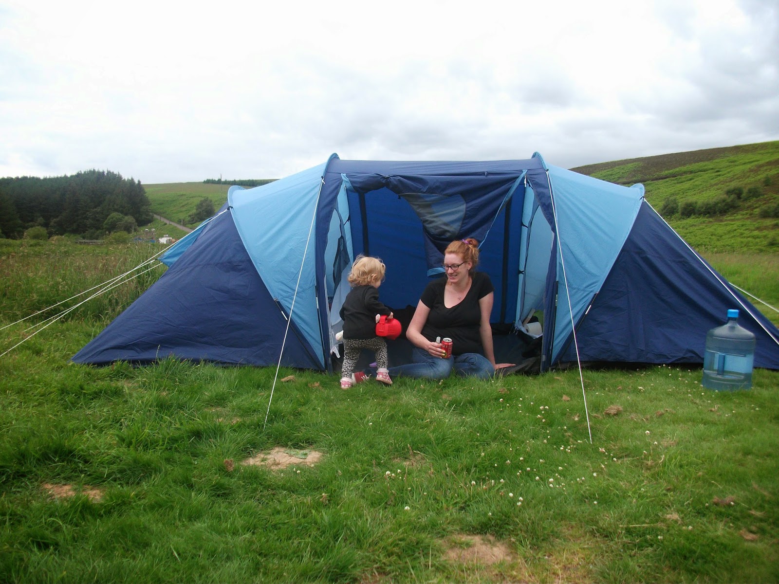 Eva and I at the tent Eva and I at the tent
