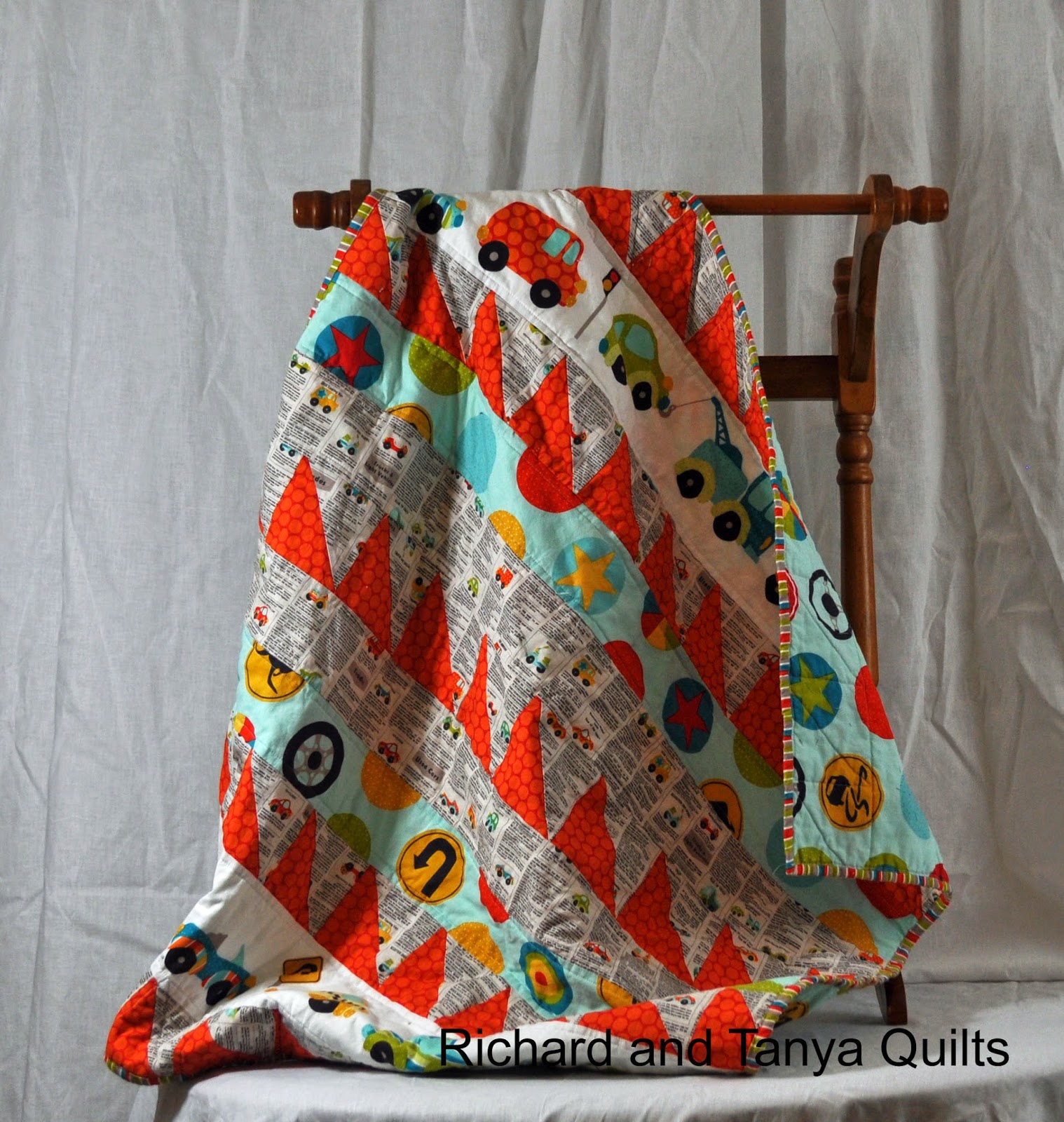 Richard and Tanya Quilts Car Quilt