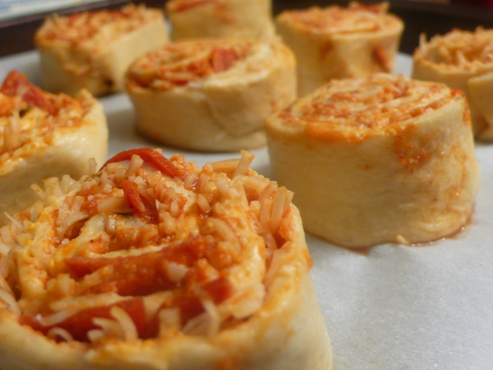 Joyously Domestic: Crescent Roll Pizza Roll-Ups (My Kids in the Kitchen)