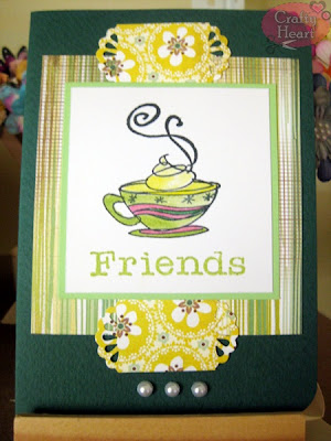 Handmade Card - Coffee and Friends