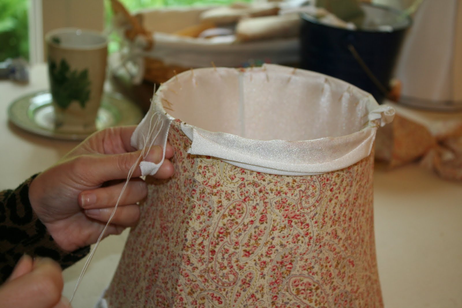 Traditional lampshade making Moji Interiors