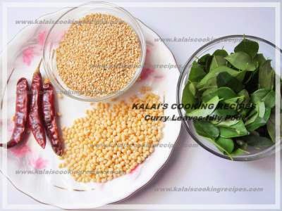 Idly Dosa Karuveppilai Ellu Podi | CurryLeaves SesameSeeds Powder