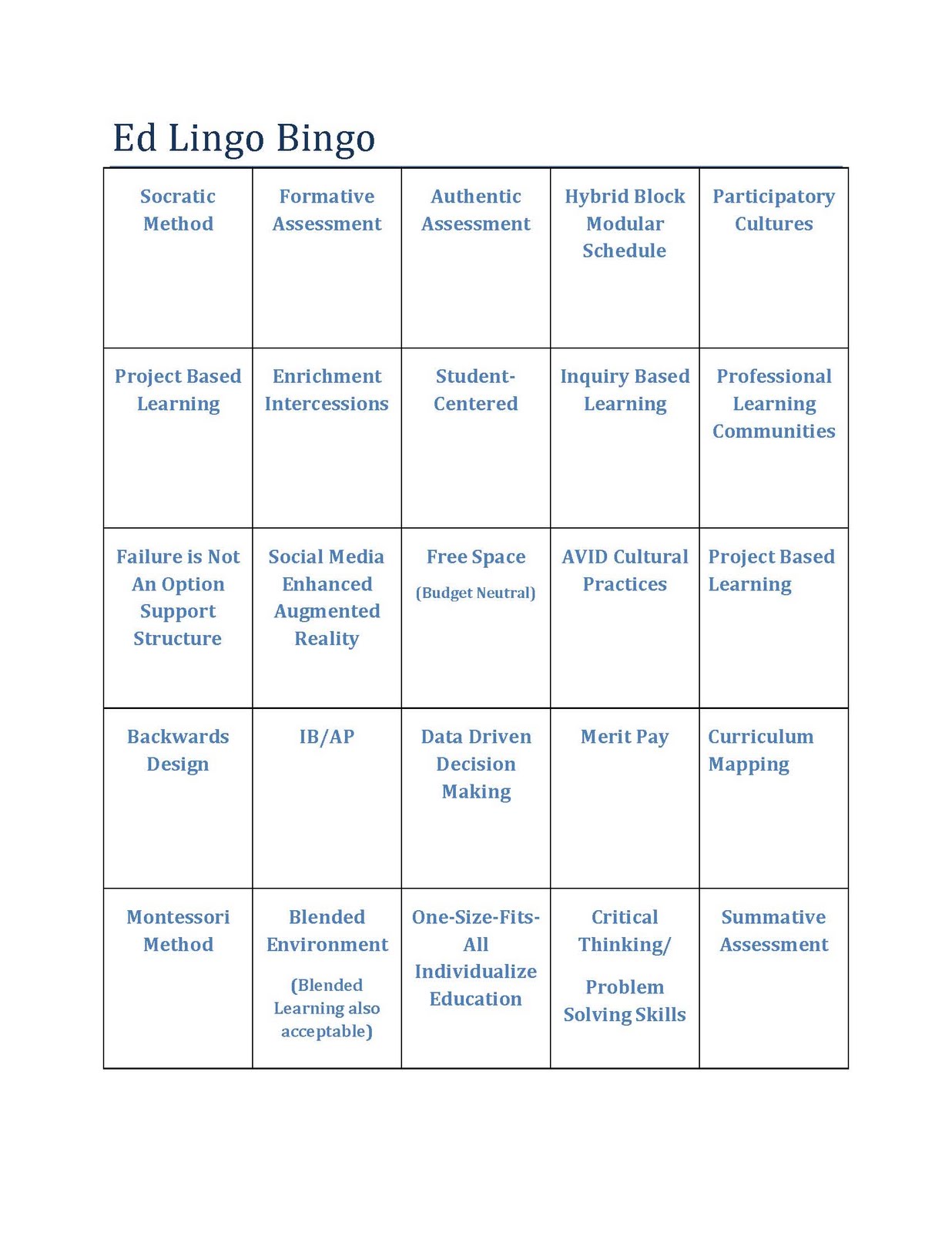 Bingo poker slang