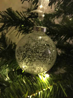 bauble with snow inside