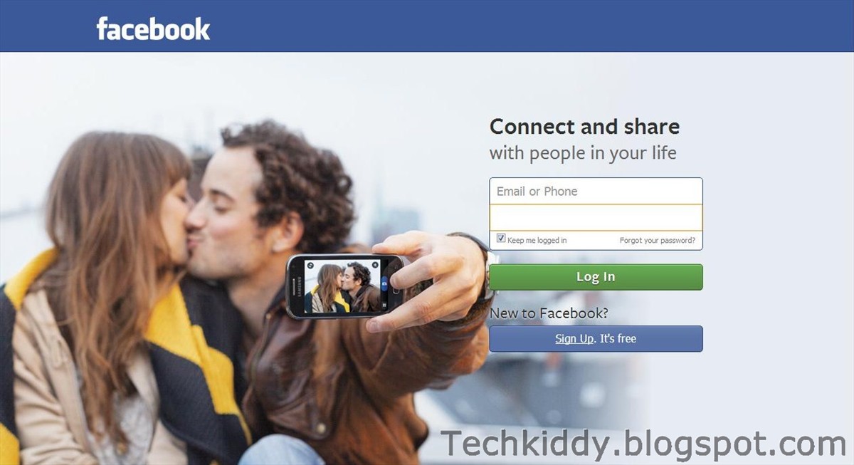 The New Login Page of Facebook Shows Capturing Special Moments Of