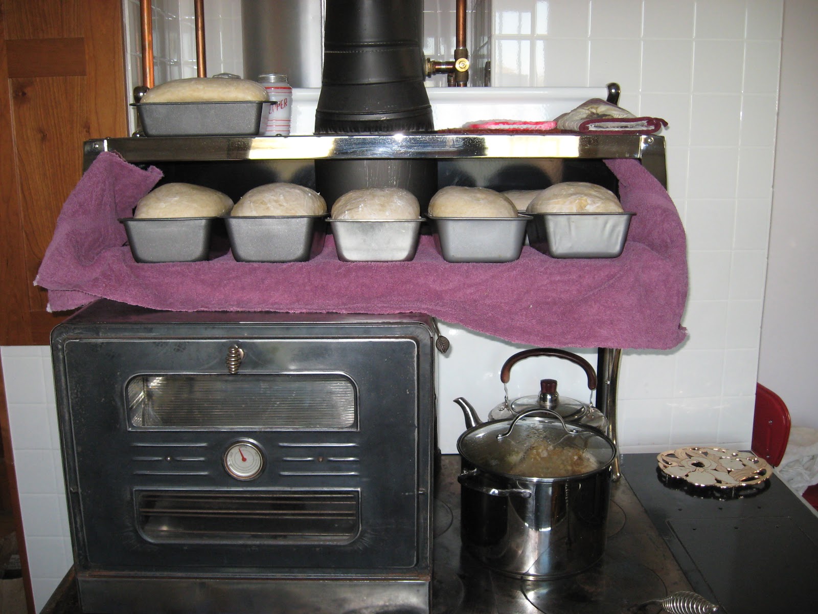 Wood Cookstove Cooking Using a Stovetop Oven on a Wood Cookstove