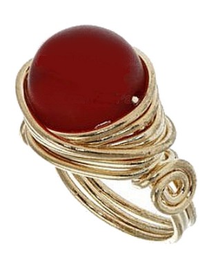 Free wire jewelry tutorials- a lovely beaded wire ring | HandMade Gifts