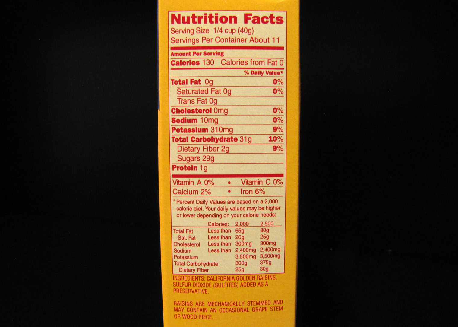 mellow yellow zero nutrition facts