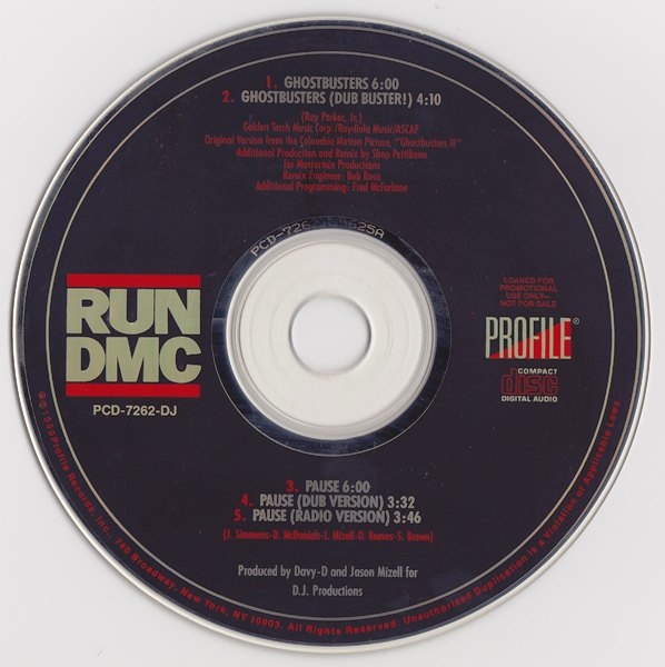 RunDMC Ghostbusters (Promo CDS) (1989) (320 kbps)