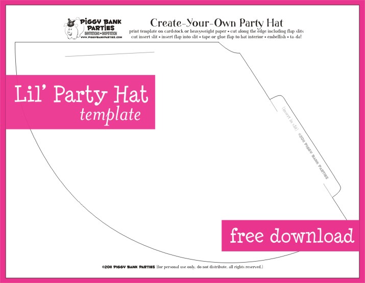 tutorial lil party hat piggy bank parties blog