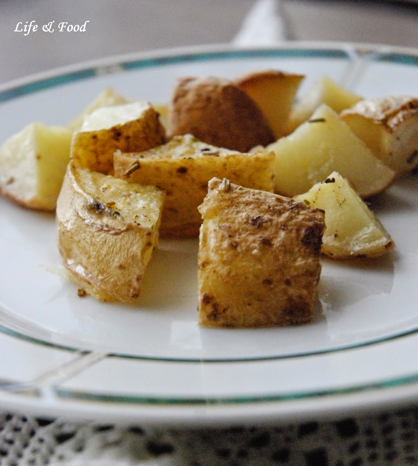 Taking on Life and the Food Network Rosemary Roasted Potatoes