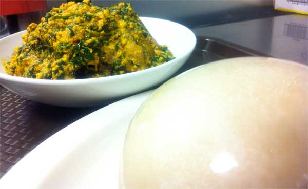 A meal of pounded yam like this can help curtail cancer.. Lo ba tan