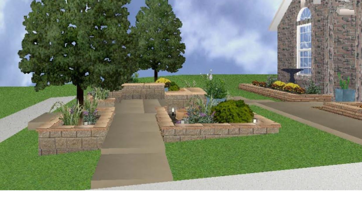 Centerpointe Communicator: Front yard courtyard design
