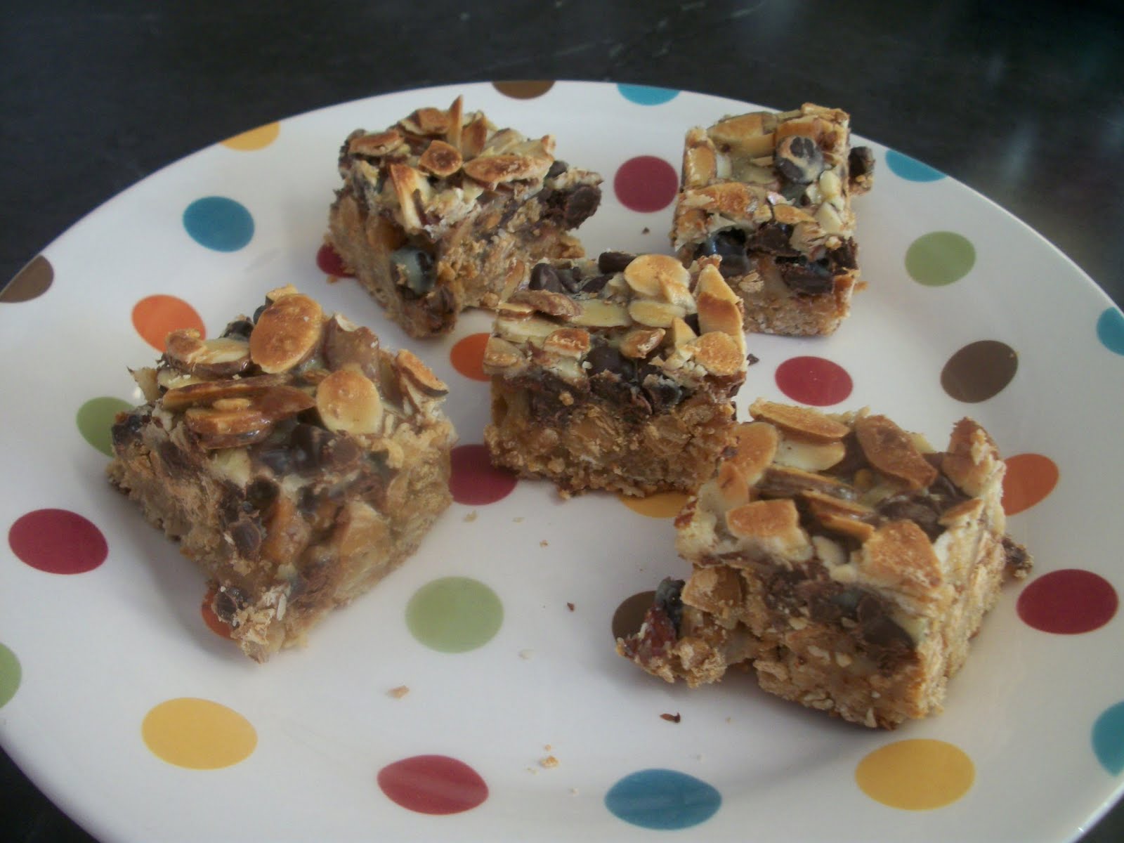 Cook with Sara Chocolate Toffee Almond Bars