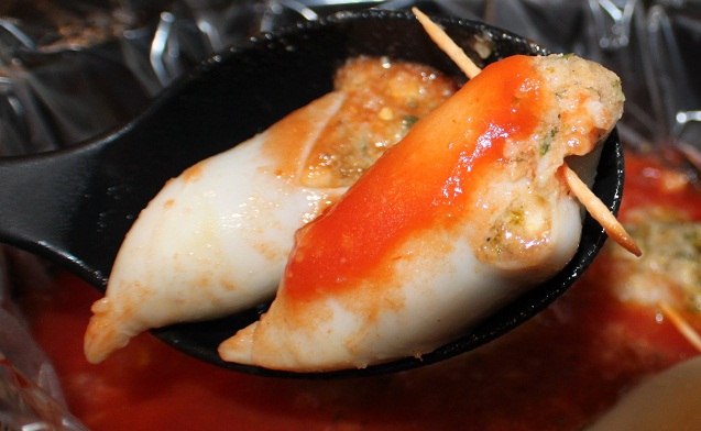 Stuffed Squid (Calamari) In Tomato Sauce | What's Cookin' Italian Style