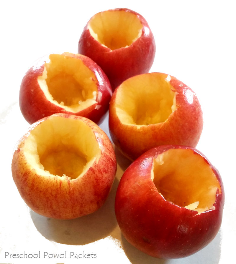 Edible Bubble Science With Apples! Preschool Powol Packets