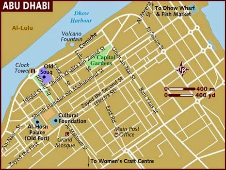 Pdf map Abu Dhabi United Arab Emirates PDF