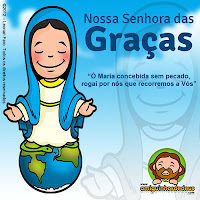 nossa senhora das graças desenho