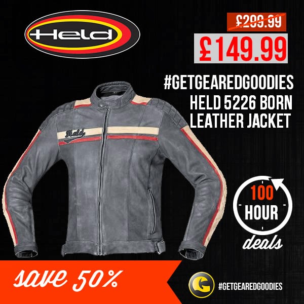 #GetGearedGoodies - Save on the Held 5226 motorcycle leather jacket - www.GetGeared.co.uk