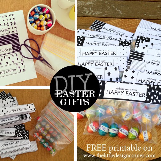 The Little Design Corner Homemade Easter gifts DIY bag toppers