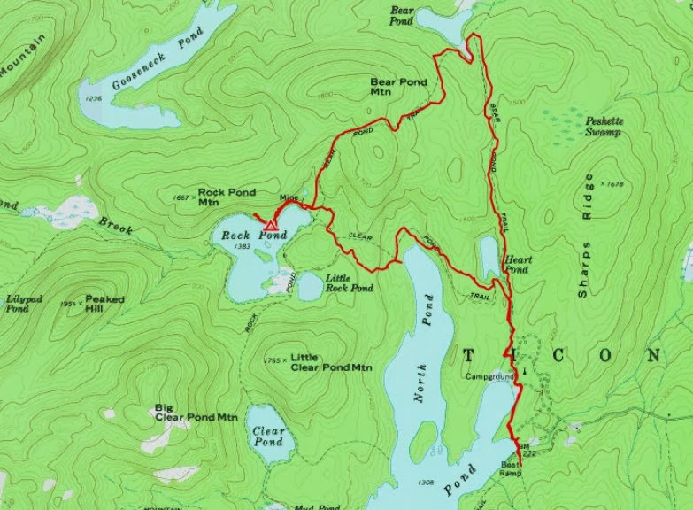 Off on Adventure Rock Pond Mine Pharaoh Lake Wilderness 11/28/13