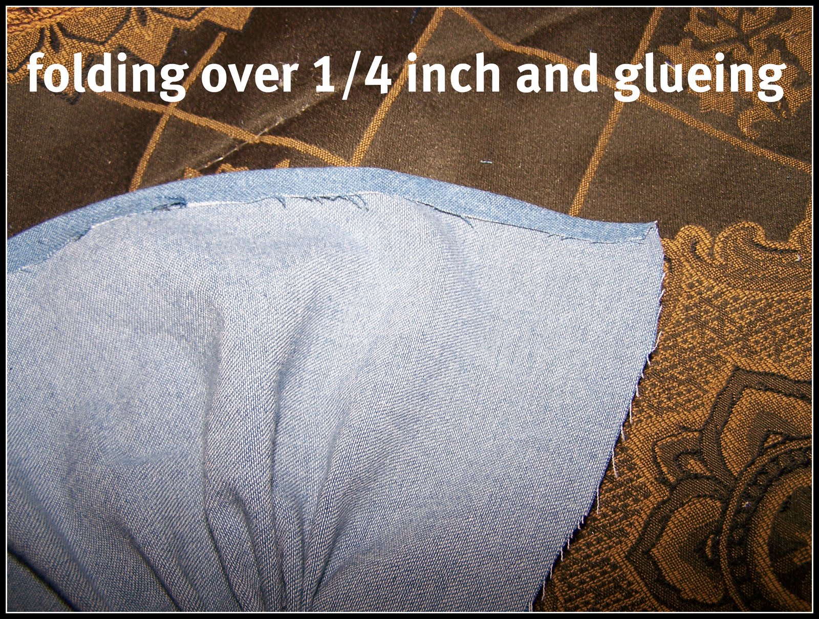 Denim Ruffled Wreath Simple.Beautiful.Life.