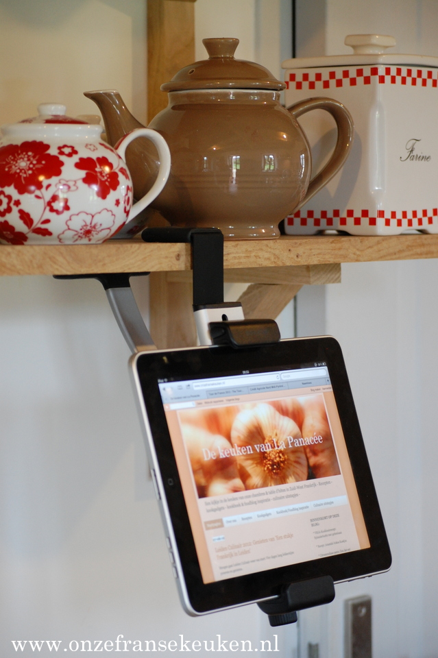 Kookgadget Ipad Belkin Kitchen Mount Onze Franse keuken