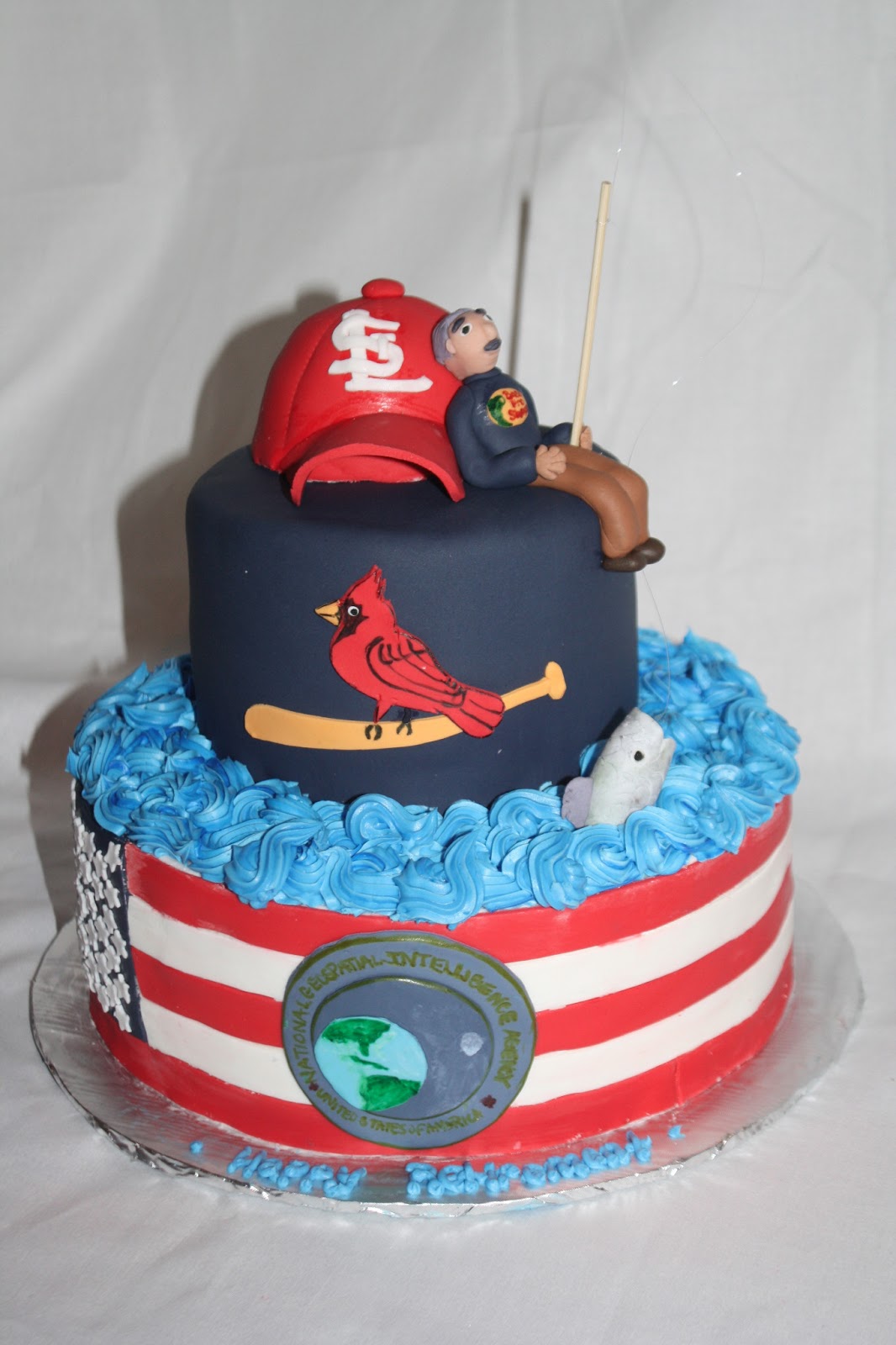 Hock Cakes LLC Retirement Cake for the man who loves many