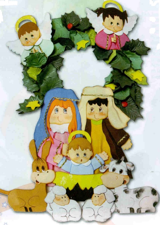 E V A Moldes e Idéias ENFEITE DE PORTA DE NATAL EM EVA Enfeite De Eva ~ E V A Moldes e Idéias ENFEITE DE PORTA DE NATAL EM EVA