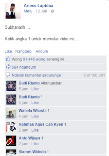 Pengemis "Like" Berkedok Agama dan Publik Figur like, pengemis, facebook, agama, publik figur, publik, figur, Indonesia