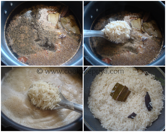 how to make rice for biryani