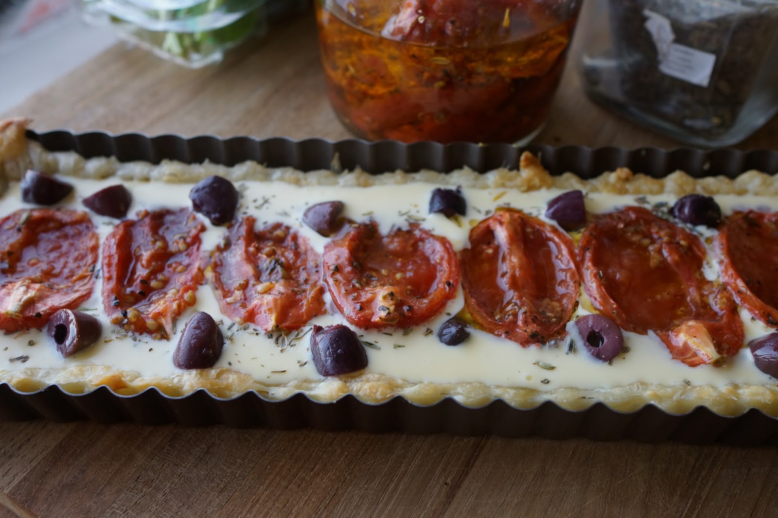 Flan tomato confit tart Chef Rachida