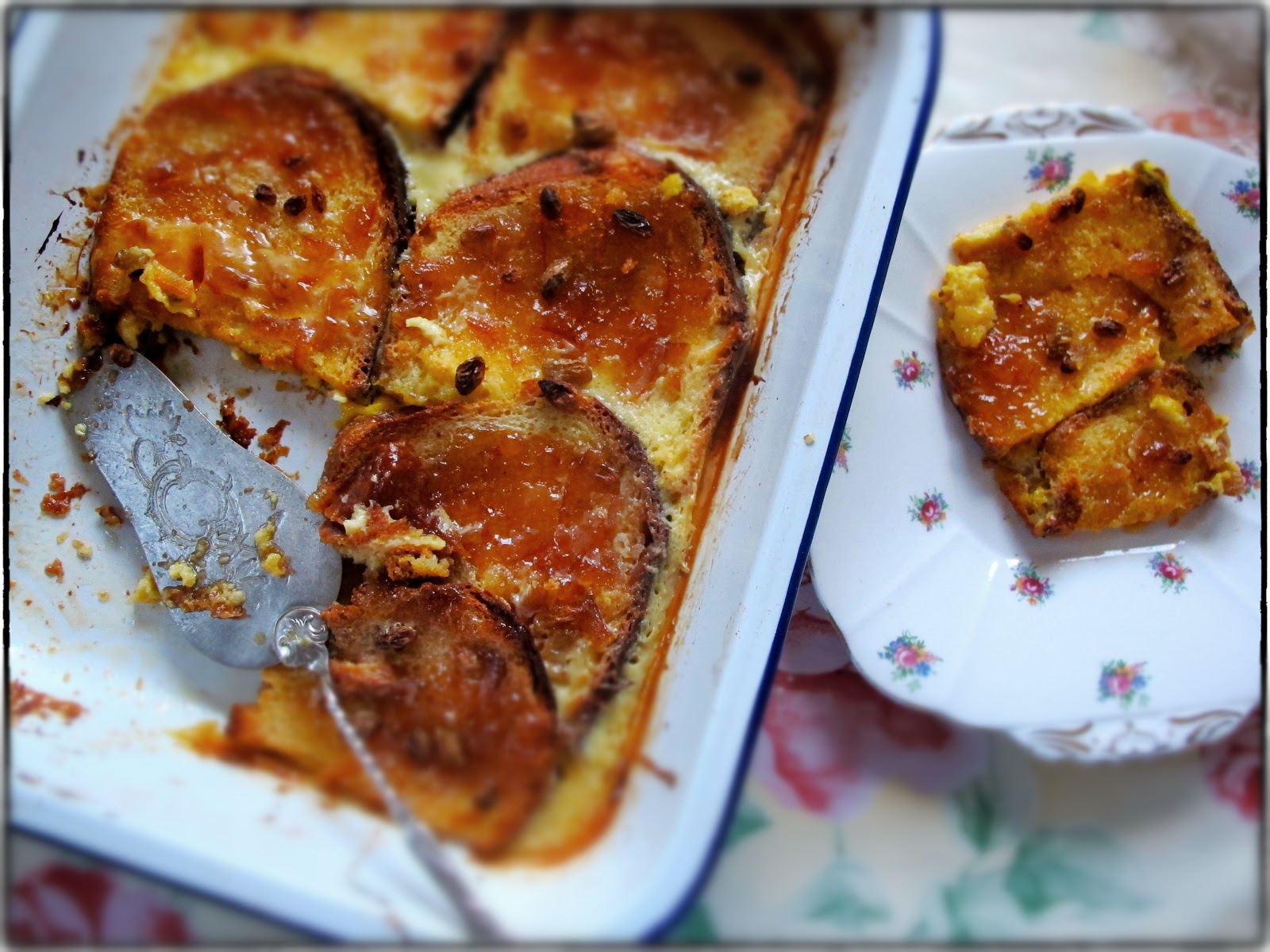 Recipe brioche and marmalade pudding MsMarmiteLover