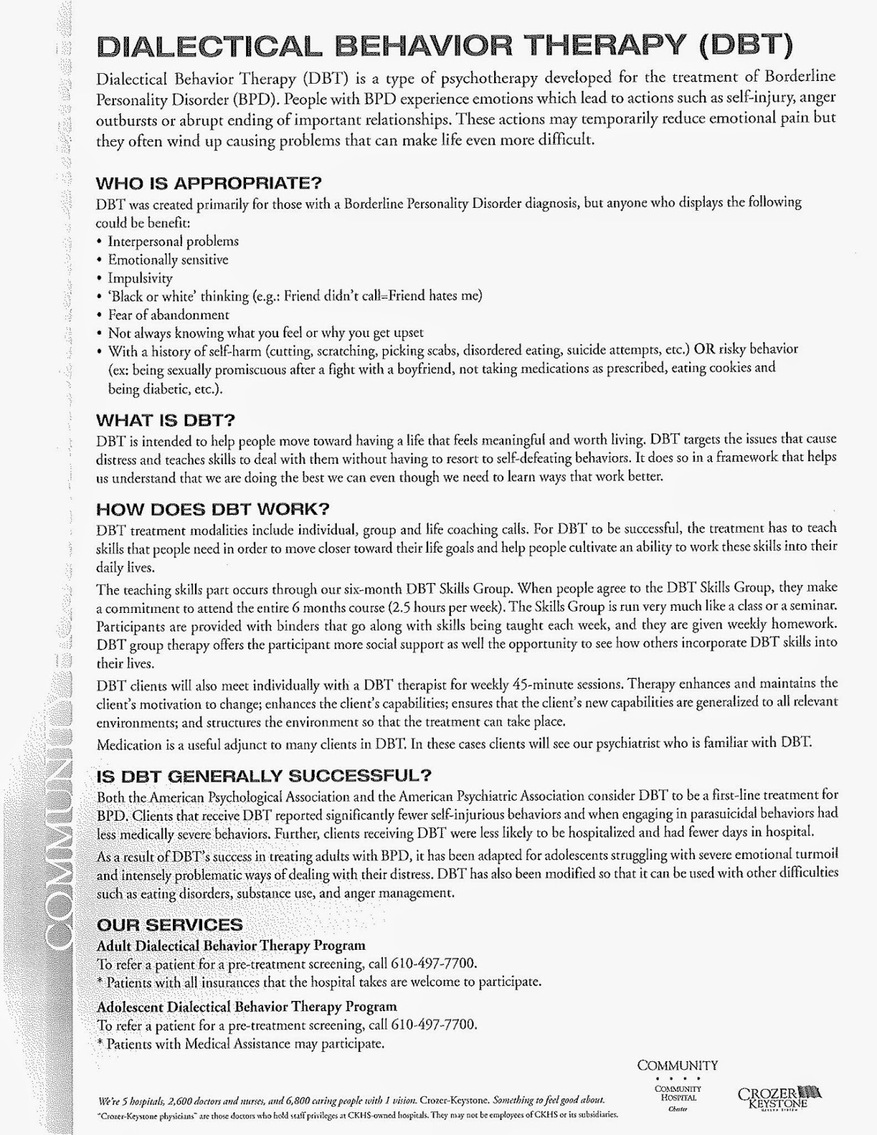 fresh start outreach ministry crozers adolescent dbt group open dbt flyer