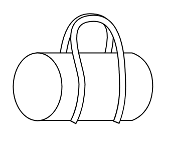 gym bag drawing