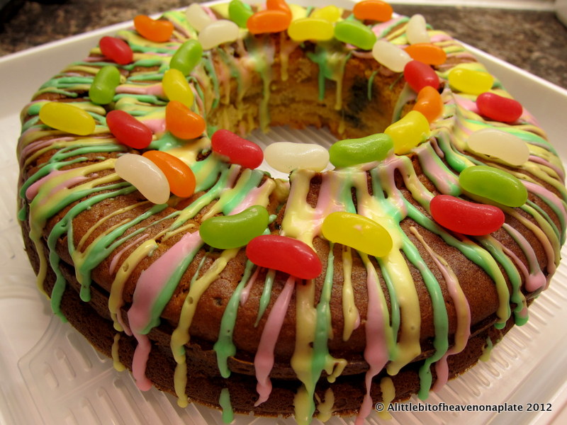 A little bit of heaven on a plate... Jelly Bean Cake recipe