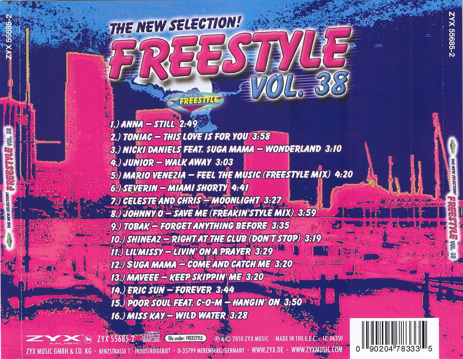 Freestyle Music Freestyle Vol. 38 ZYX Music CD, Comp · 2010 · Germany
