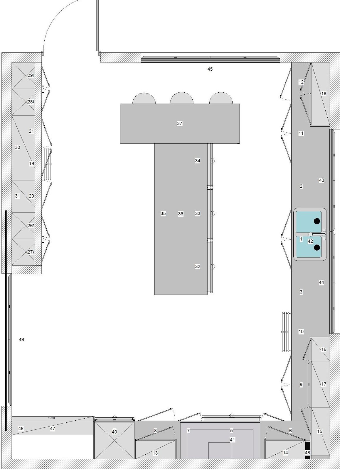 Plano de la cocina