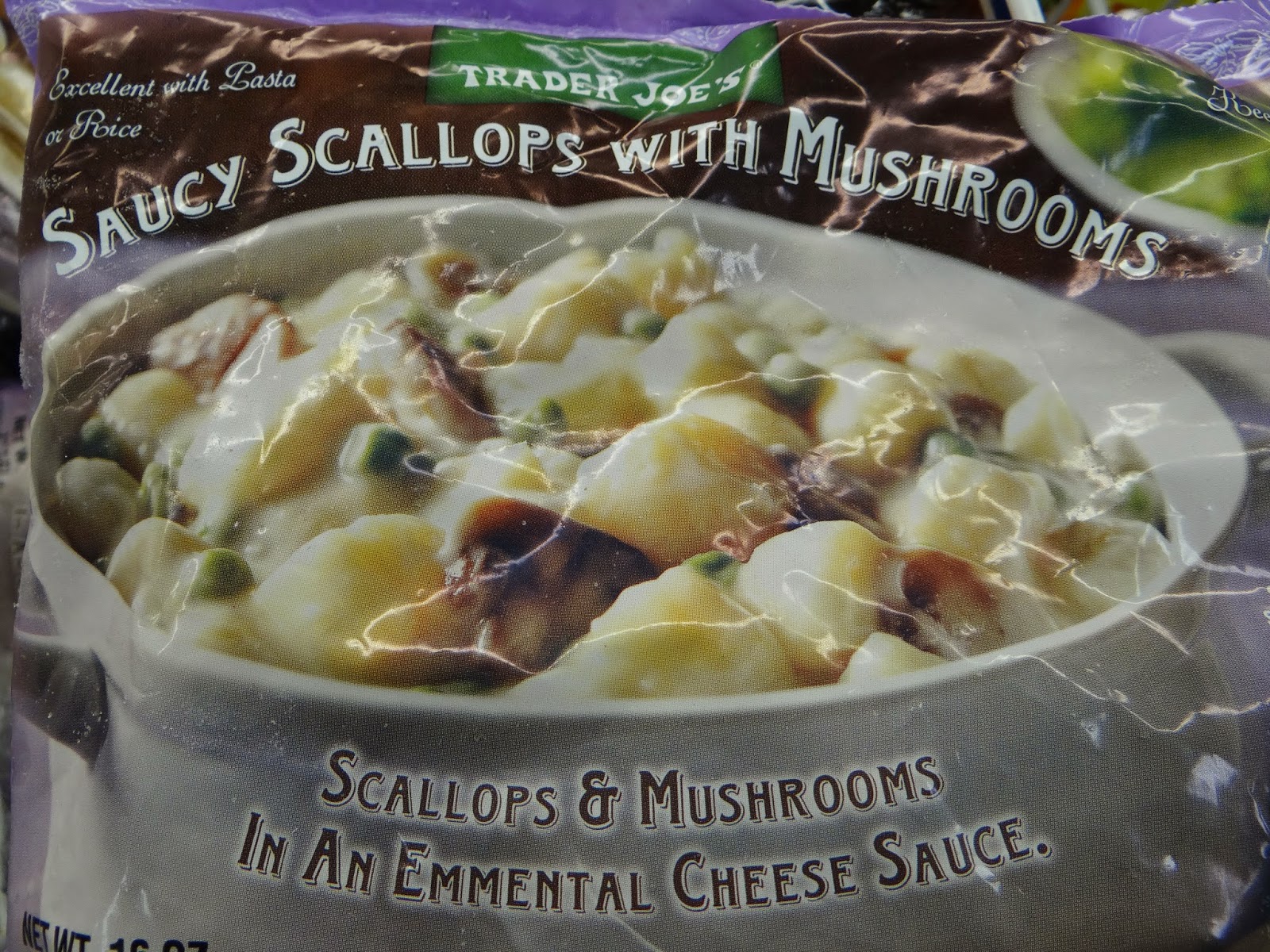 Trader Joe's 365 Day 91 Saucy Scallops with Mushrooms