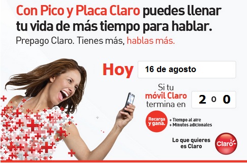 pico y placa claro colombia hoy Jueves 16 agosto 2012 hoy es dia pico